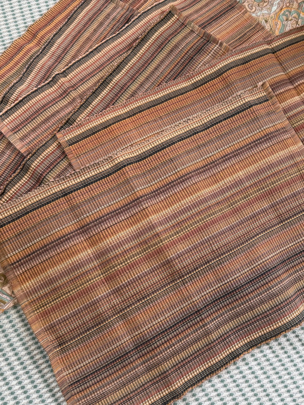 C&F Home Cedar Stripes 100% Cotton Handwoven Set of 6 Placemats 13" x 19